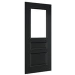 Deanta Windsor Black Prefinished Bevelled Glazed Internal Door - Lifestyle Image 1