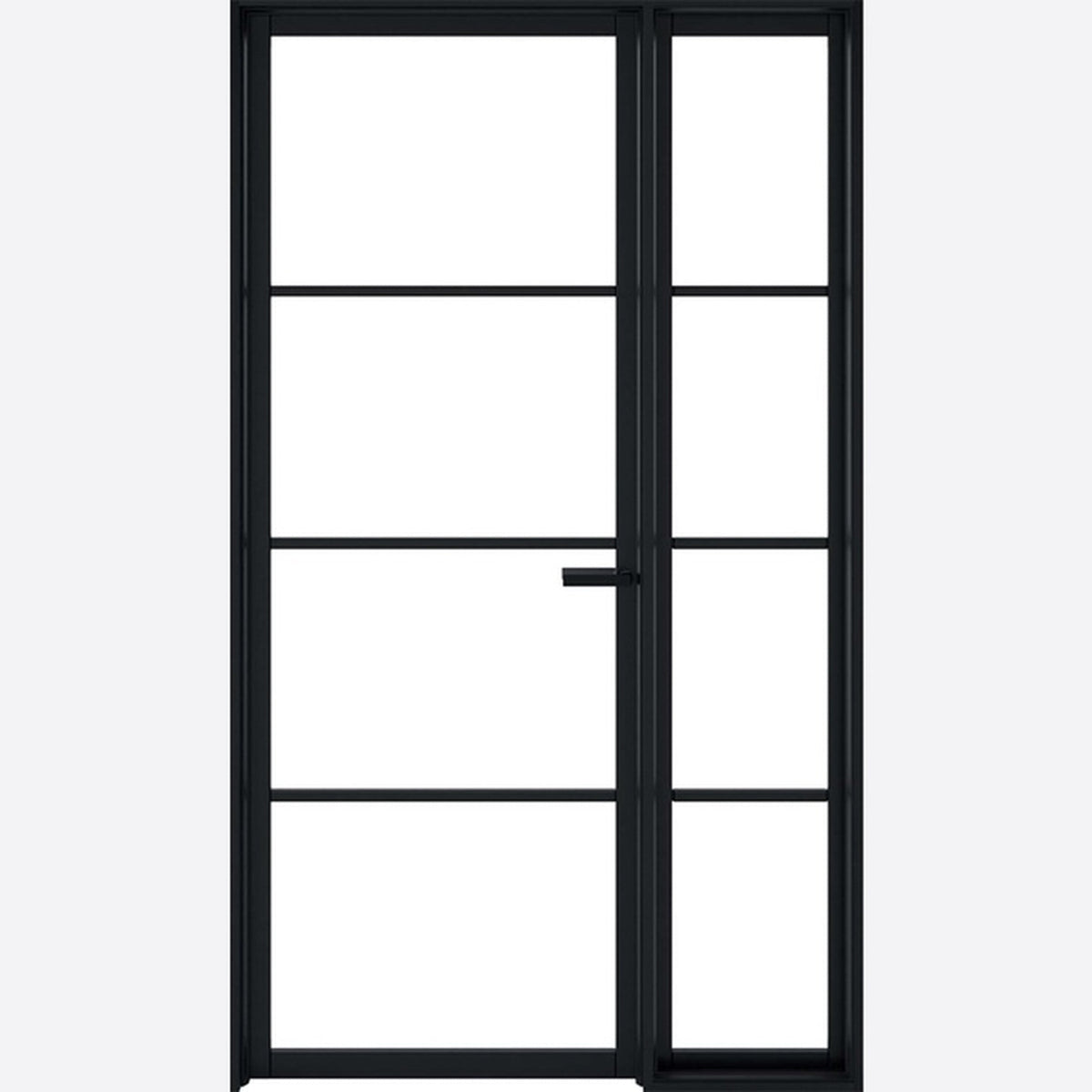 Demi Panel Black Primed Soho W8 - 1981 x 579mm - Main Product Image