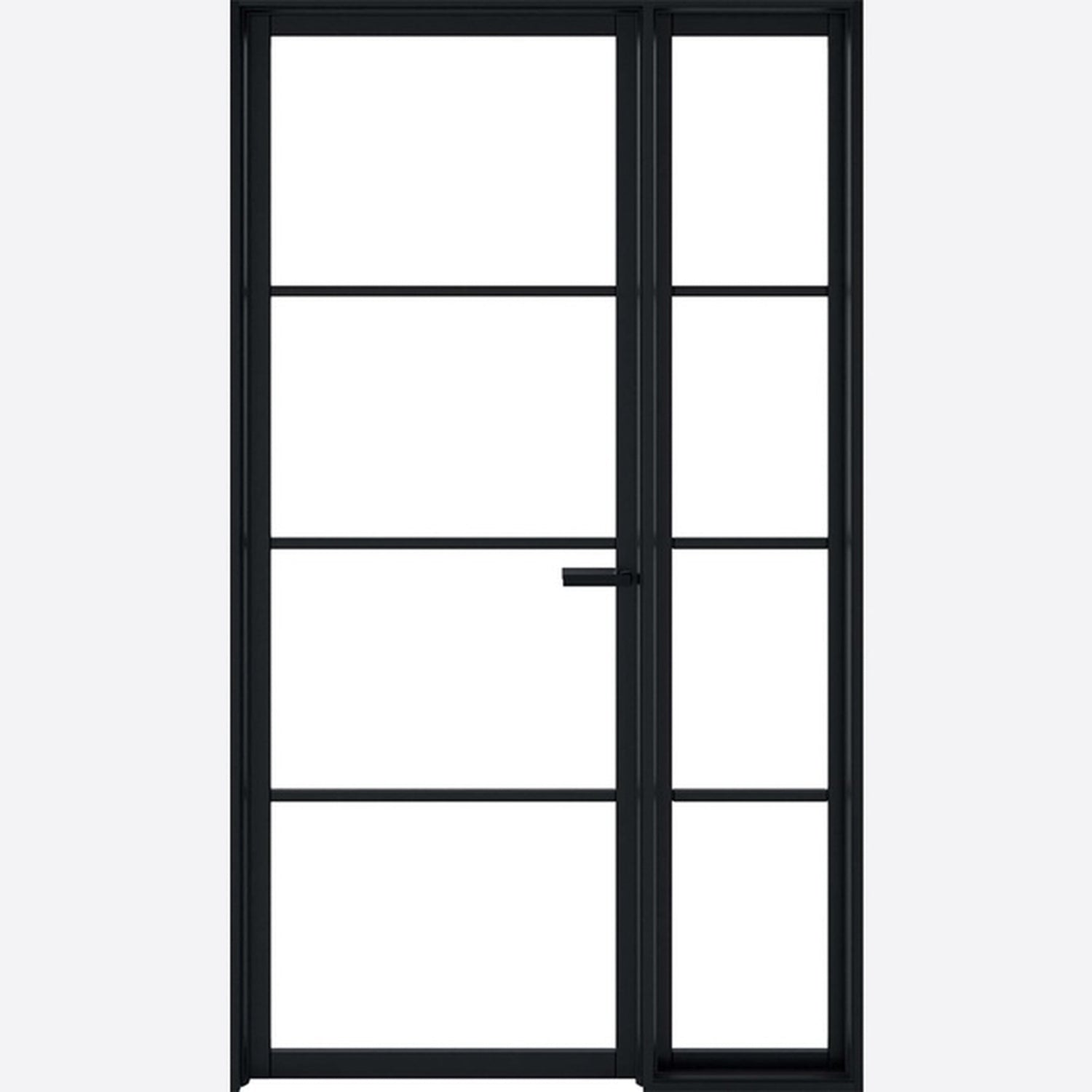 Demi Panel Black Primed Soho W8 - 1981 x 579mm - Main Product Image