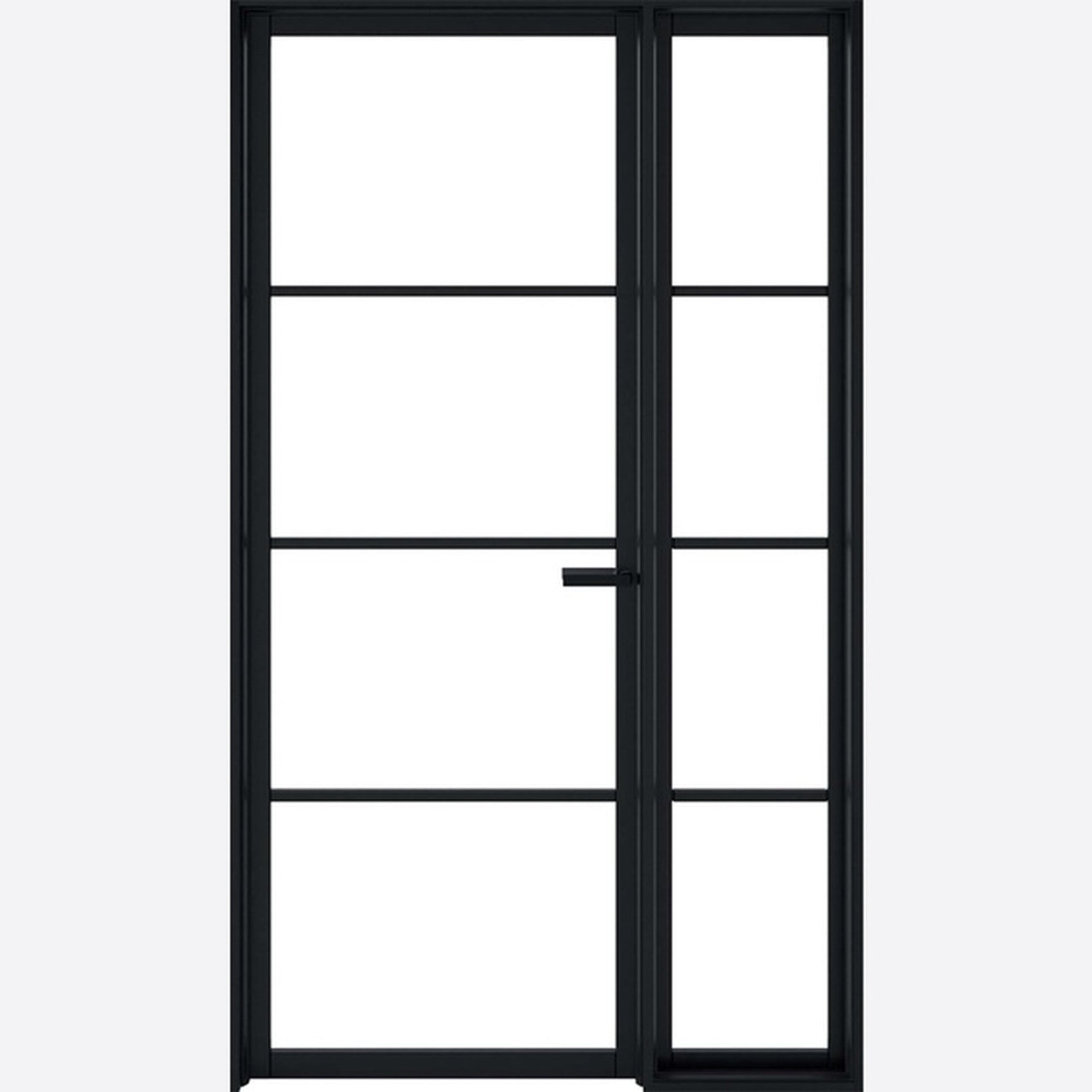 Demi Panel Black Primed Soho W8 - 1981 x 579mm - Main Product Image