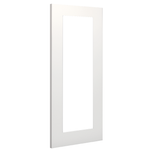 denver white primed clear glazed angled door