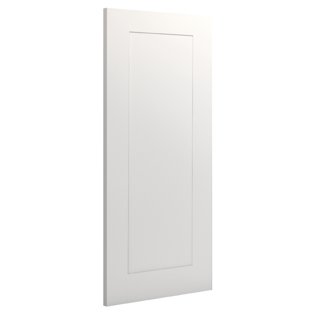 denver white primed internal door angled 