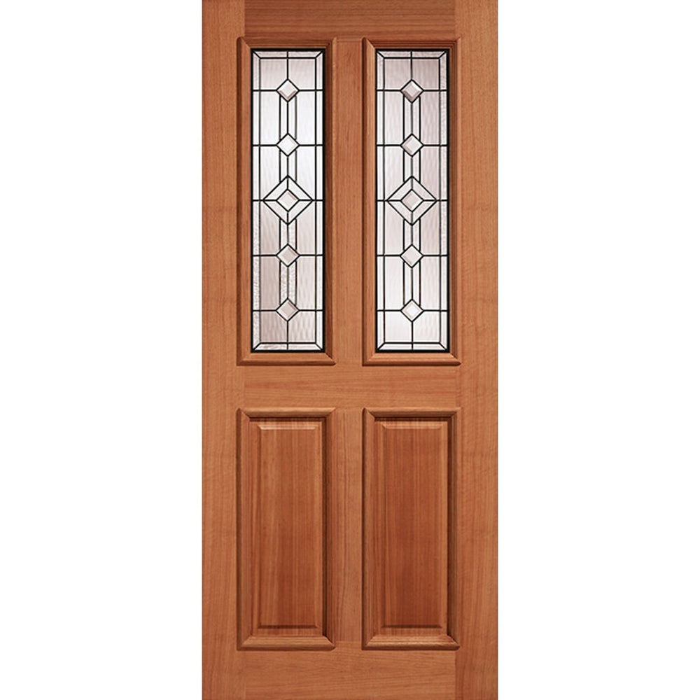 Product Derby leaded glazed two-light hardwood external door