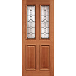 Derby Leaded Glazed 2L Hardwood External Door - Main Product Image