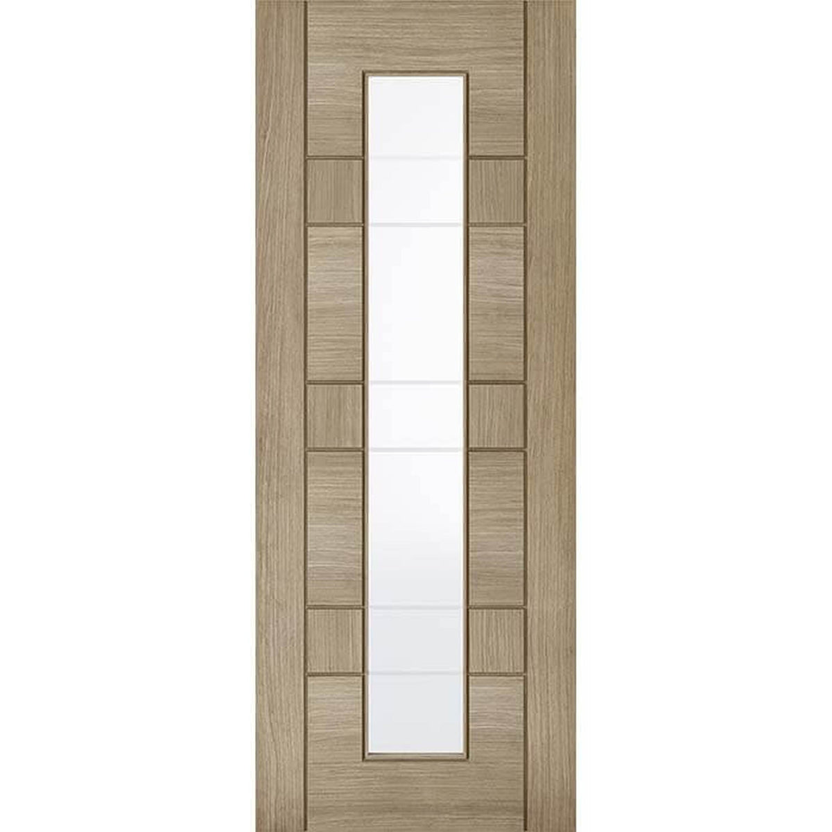 Edmonton Prefinished Light Grey Internal Glazed Door - Main Product Image