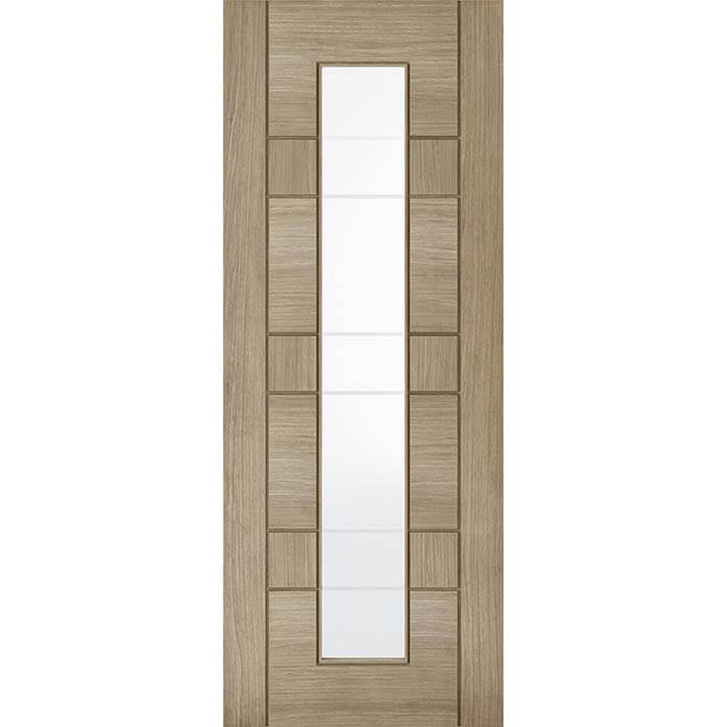 Edmonton Prefinished Light Grey Internal Glazed Door - Main Product Image