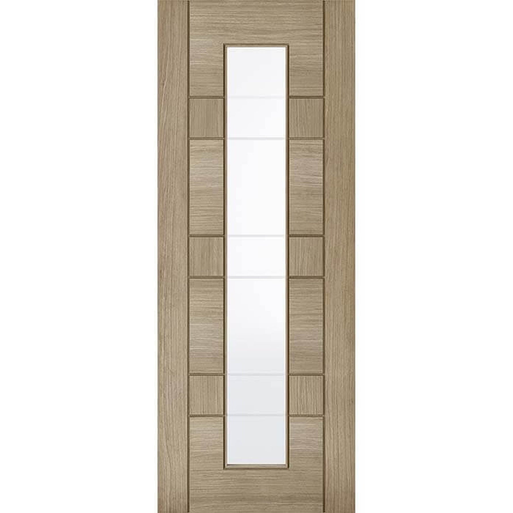 Edmonton Prefinished Light Grey Internal Glazed Door - Main Product Image