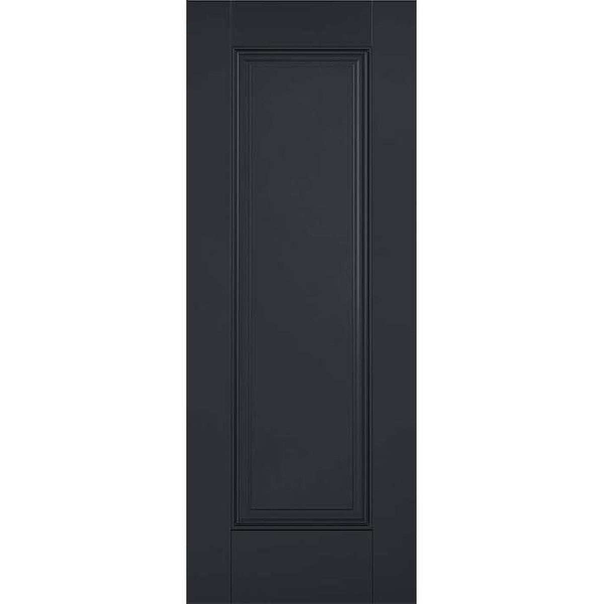 Eindhoven Black Primed 1 Panel FD30 Fire Door - Main Product Image