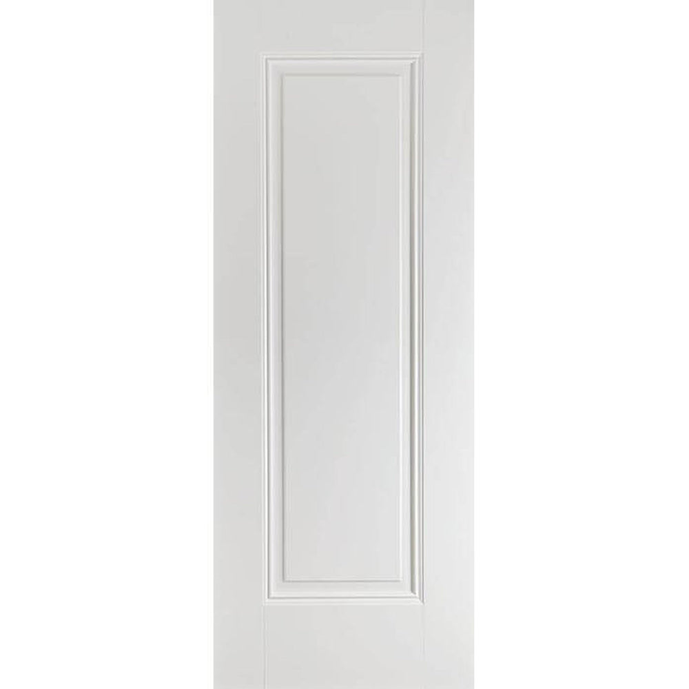 Product Eindhoven white primed 1 panel FD30 fire door