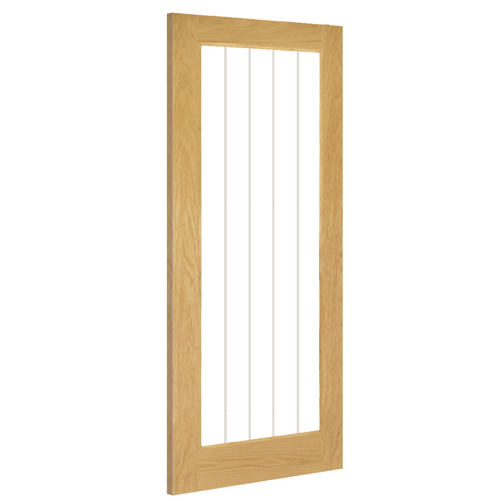 Buy Mexicana Ely 1L (Full) Glazed Oak Door online UK