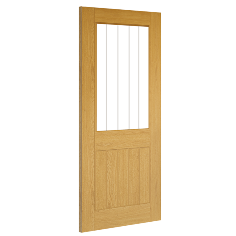 Mexicana Ely Prefinished Internal Oak 1L Glazed Door
