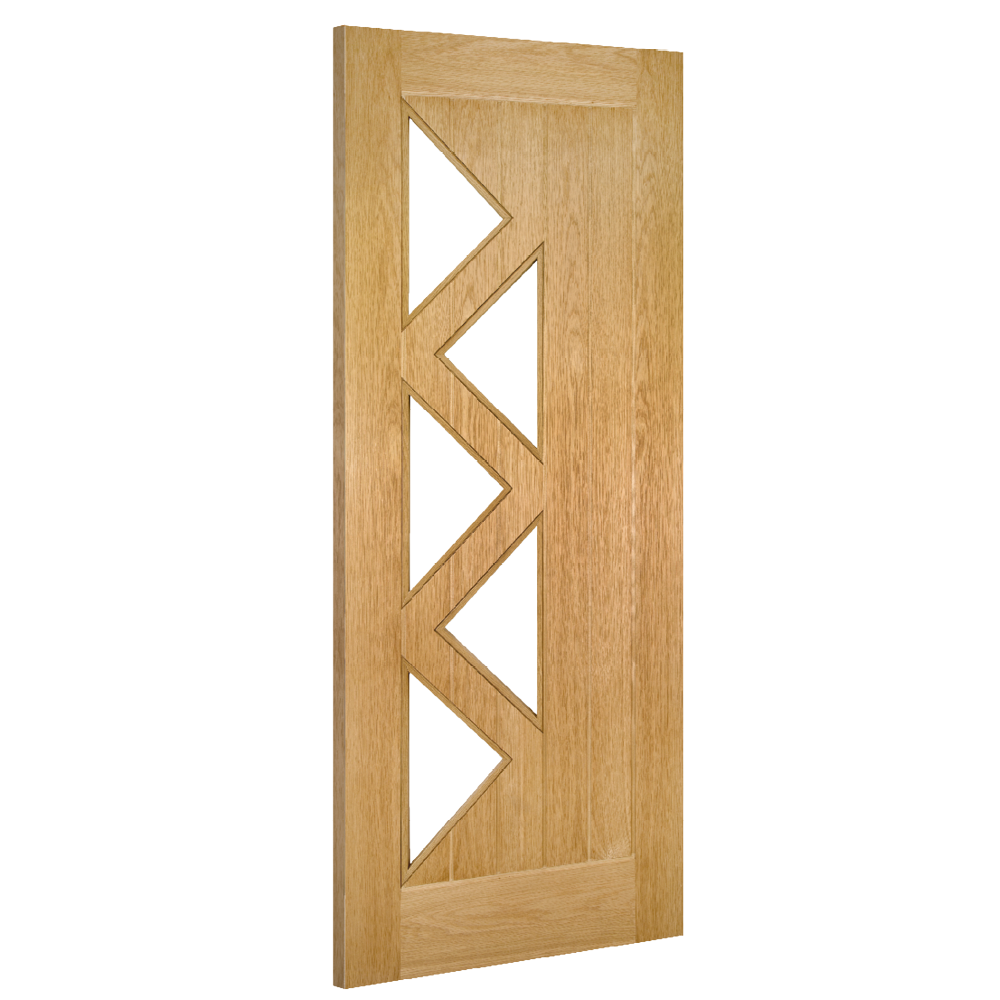 Buy Mexicana Ely Prefinished Internal Oak 5L Glazed Door online UK