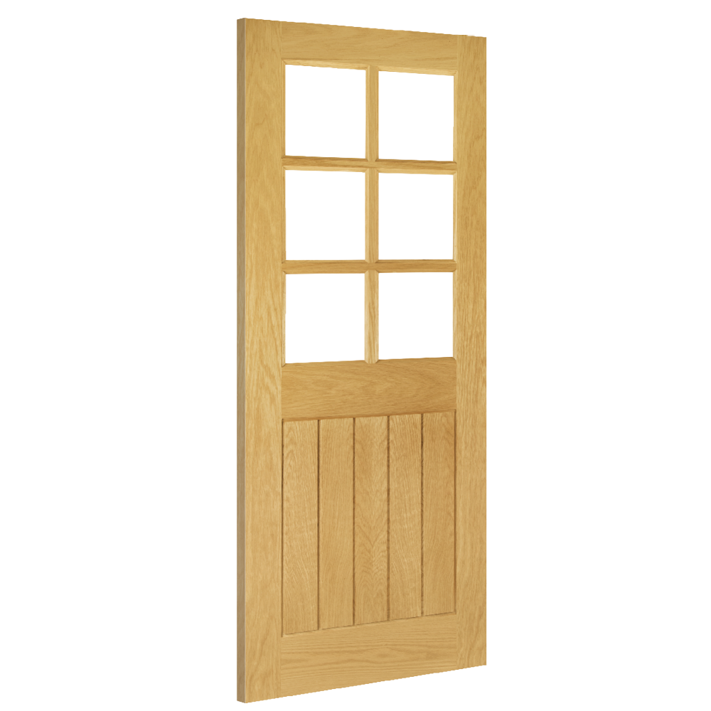 Buy Mexicana Ely Internal Oak 6L Glazed Door online UK
