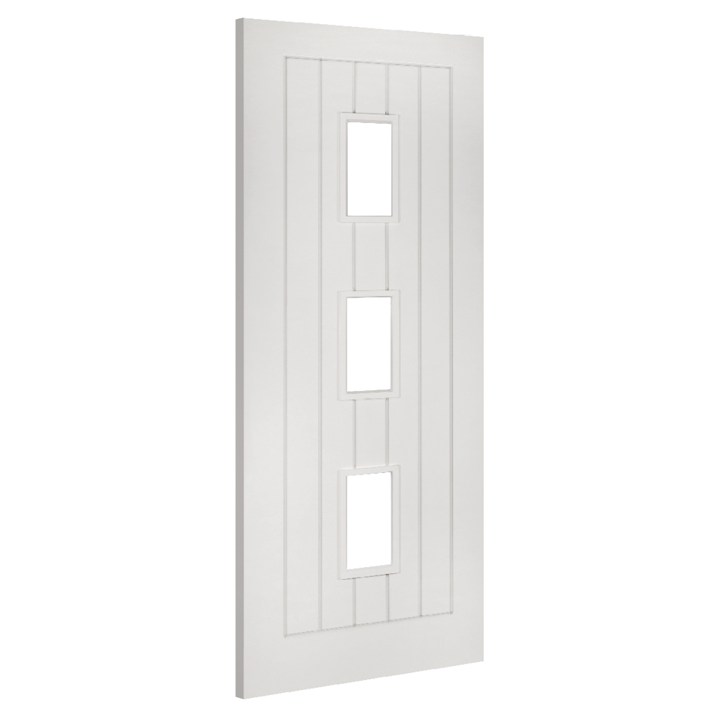 ely white primed glazed internal door