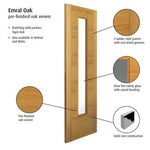Emral Prefinished Oak Glazed Internal Door - Lifestyle Image 2