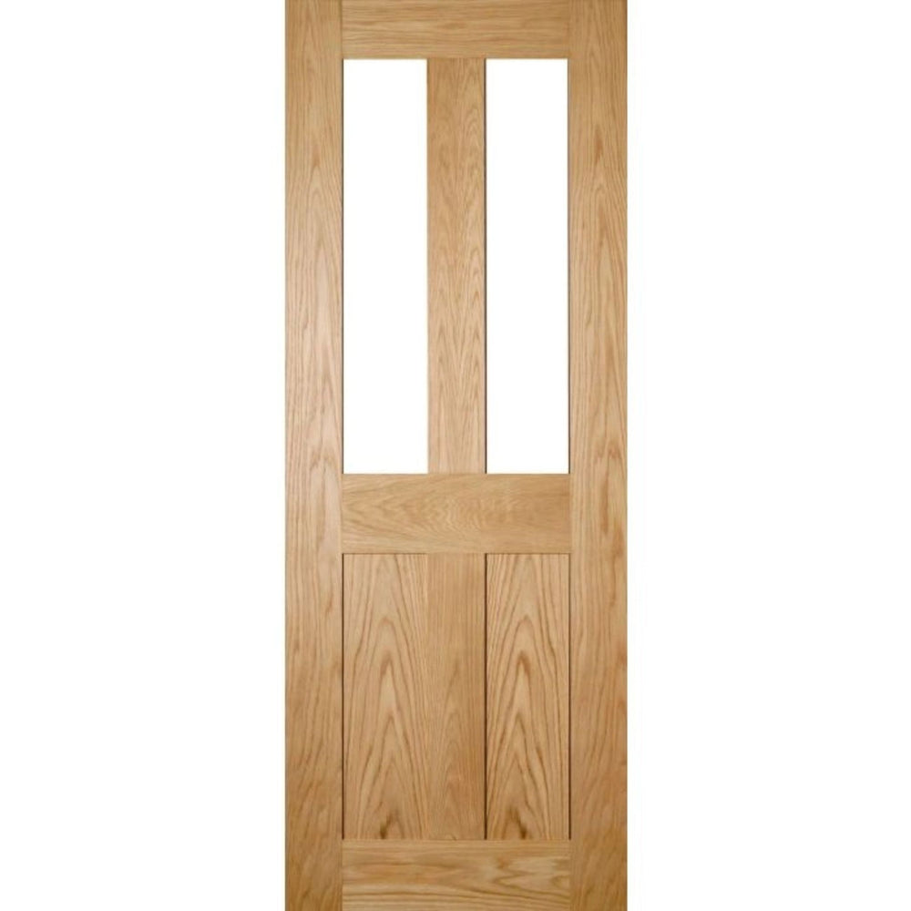 Product unfinished oak Eton four-panel glazed internal door