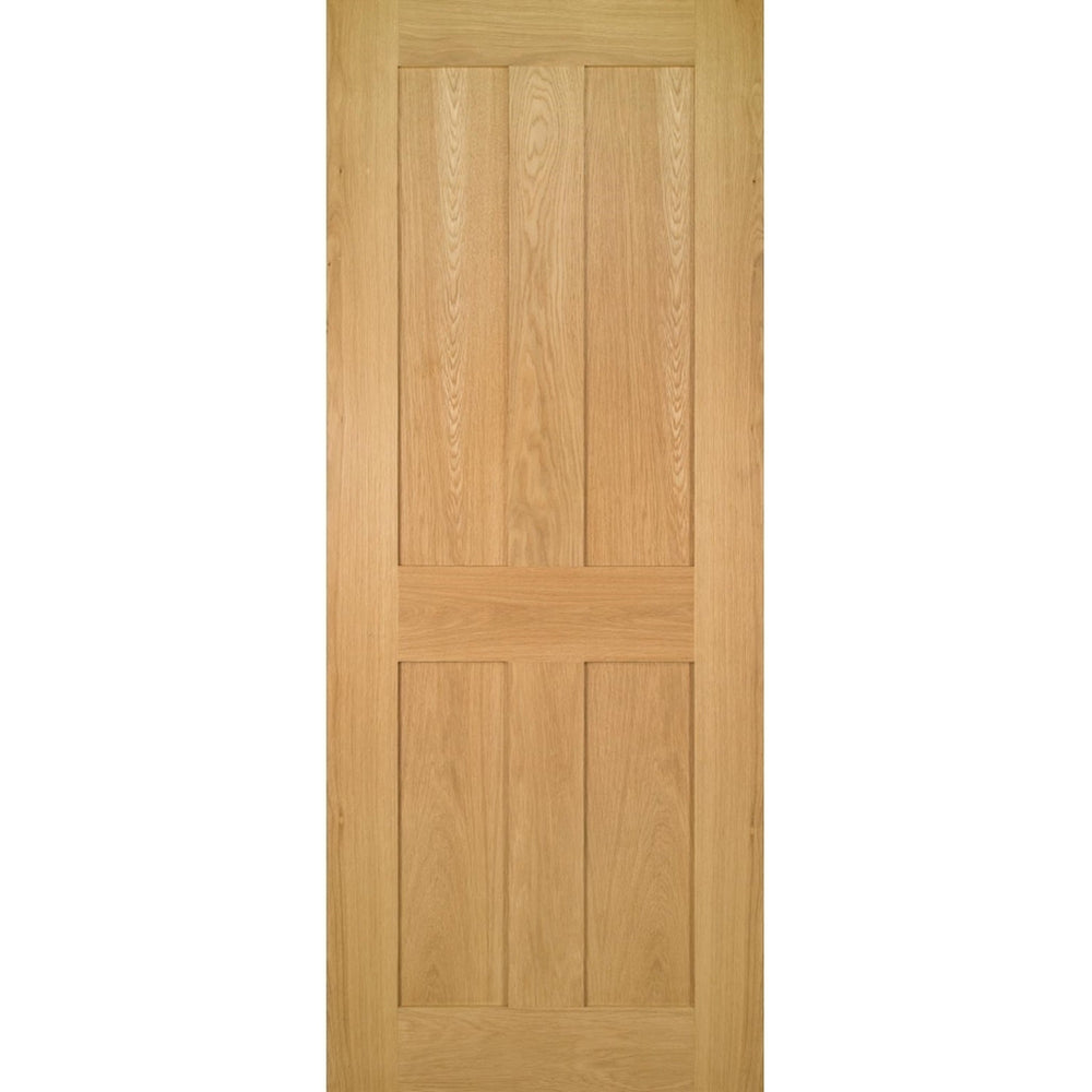Product Eton 4 flat panel oak door on white background