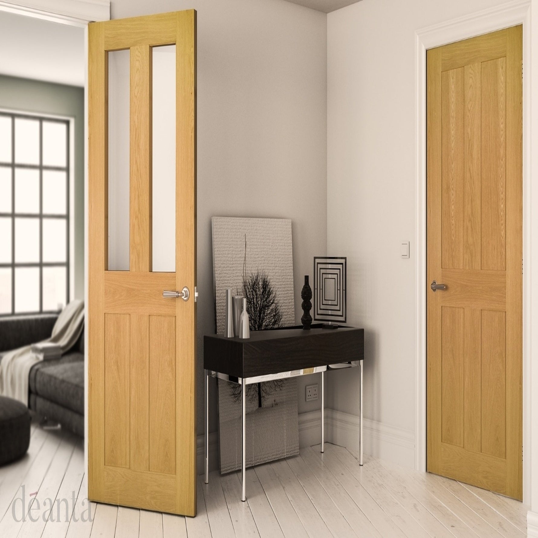 Eton 4 Flat Panel Internal Door - Lifestyle Image 1