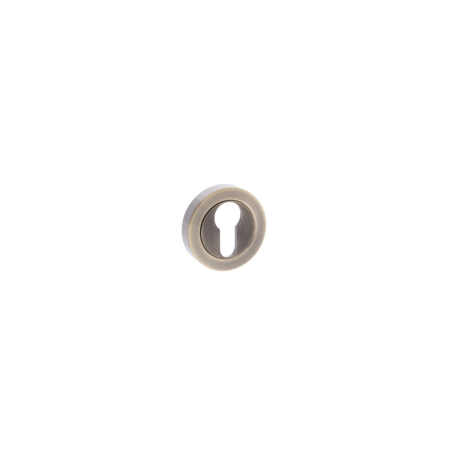 Euro Escutcheon Pair On Round Rose - Main Product Image