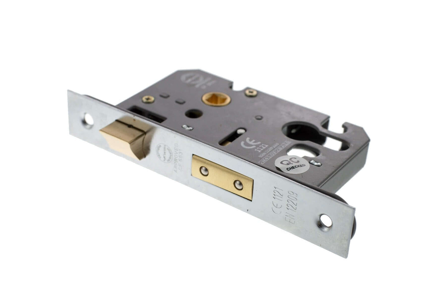 Euro sashlock CE 3 inch in polished chrome