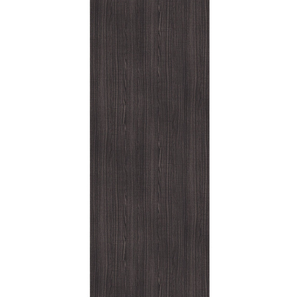 Dark grey ash flush FD30 fire door, front view