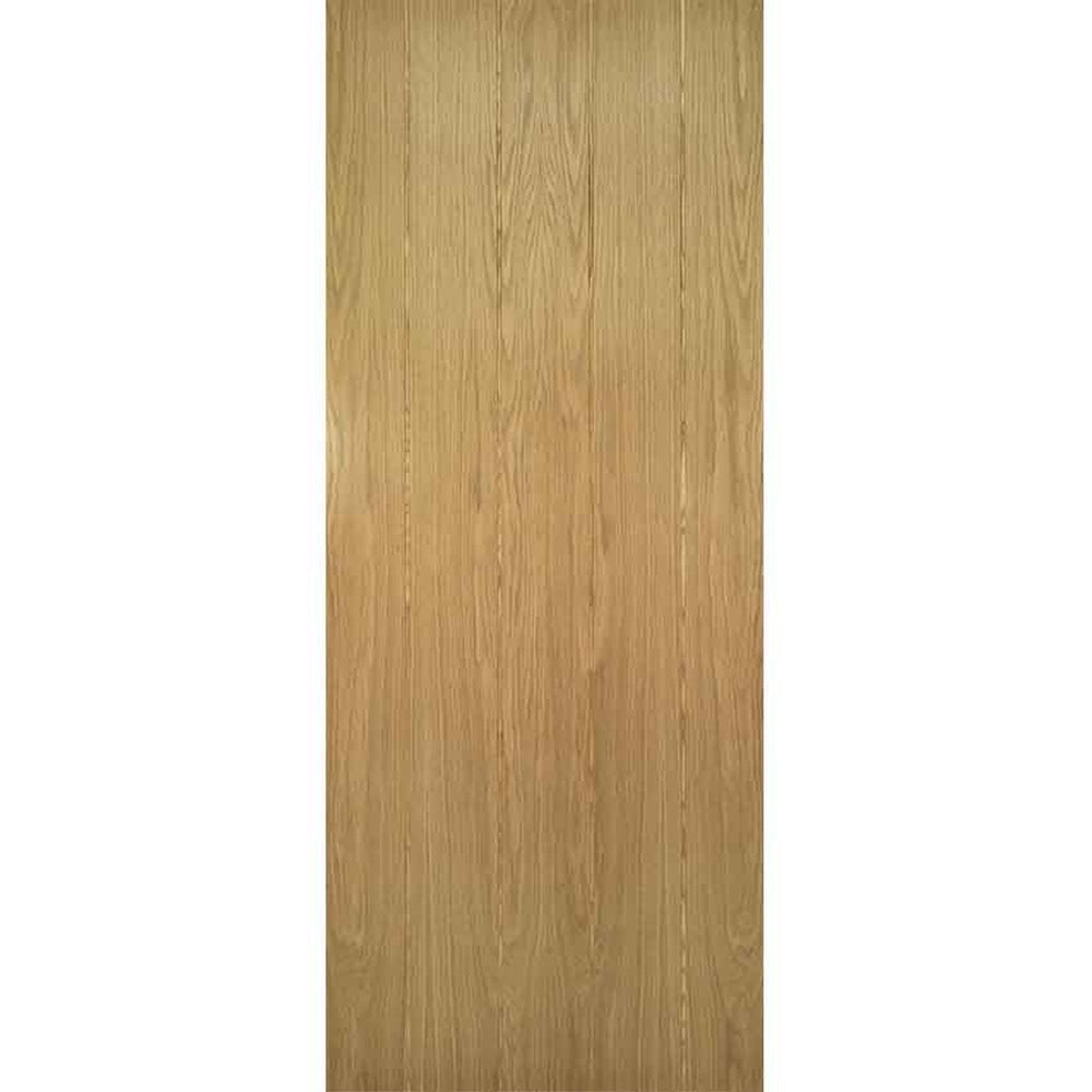 Product Galway vertical panel oak door on white background