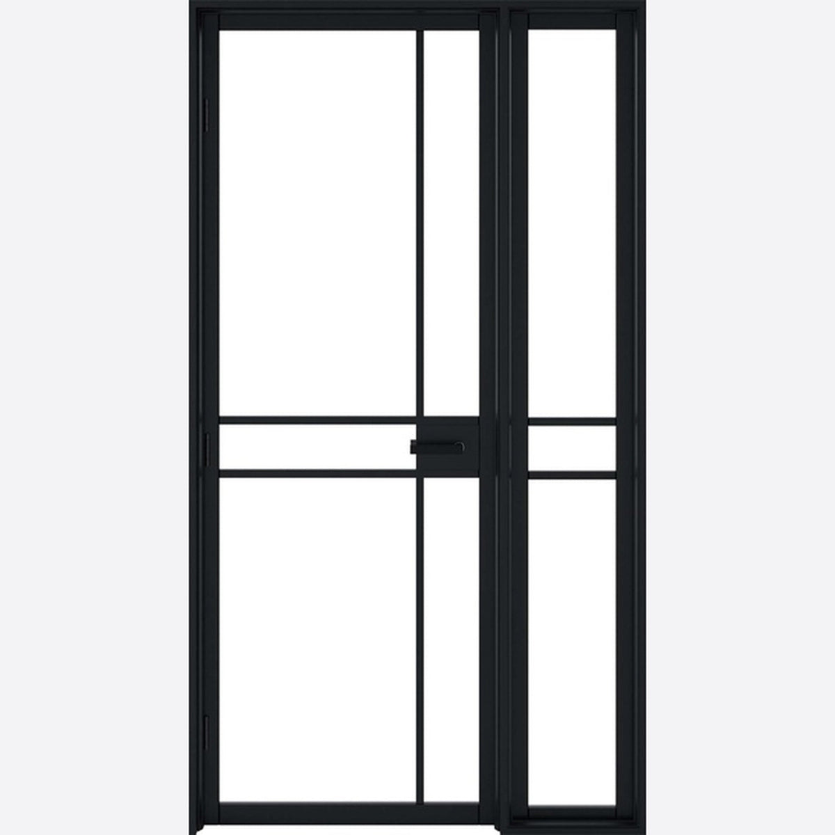 Greenwich W6 Black Prefinished Sidelight - Main Product Image