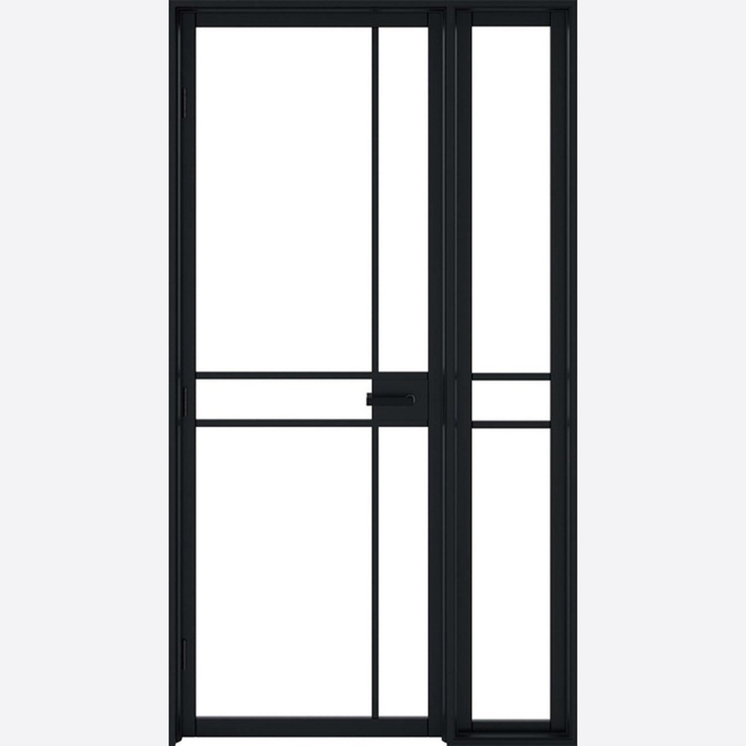 Greenwich W6 Black Prefinished Sidelight - Main Product Image
