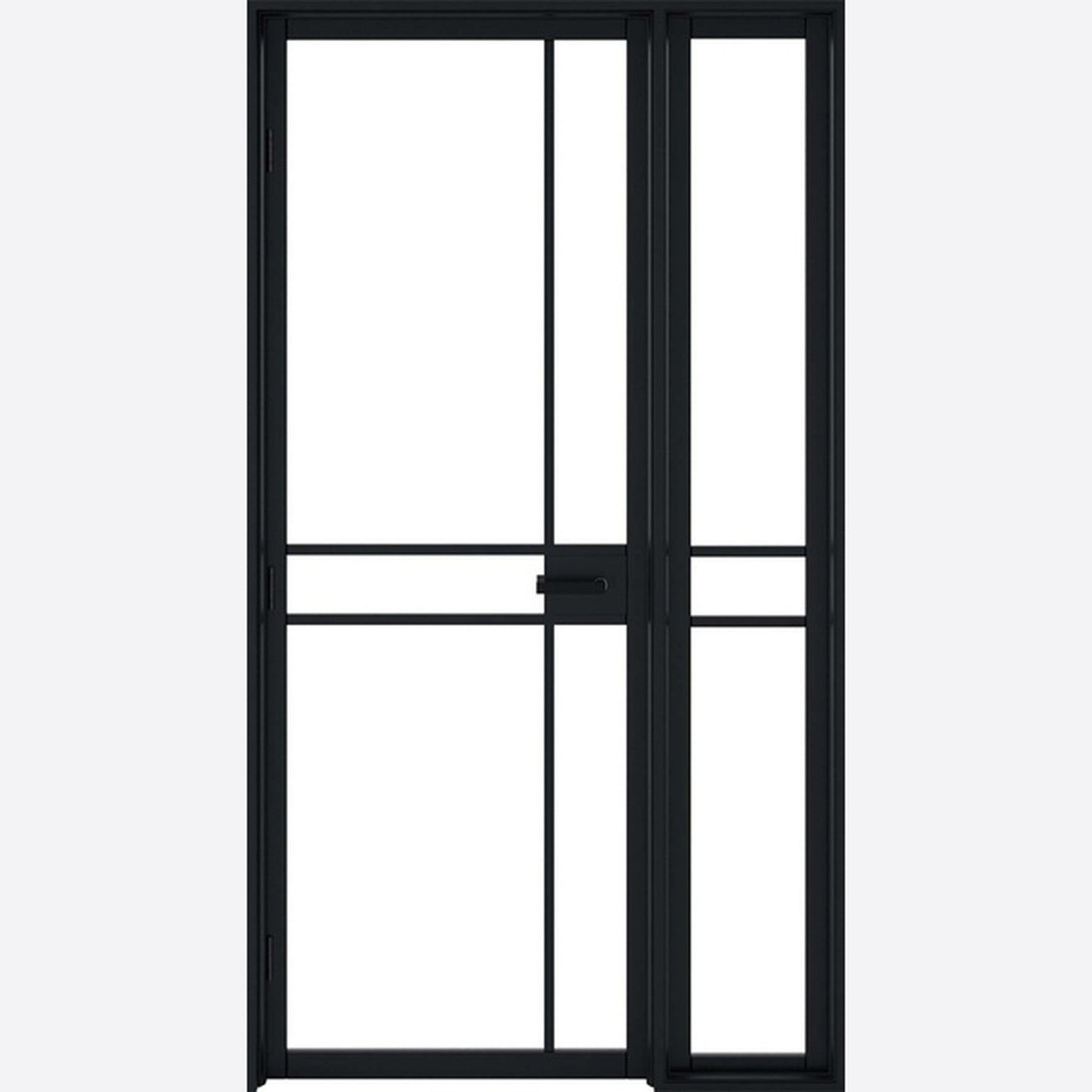 Greenwich W6 Black Prefinished Sidelight - Main Product Image