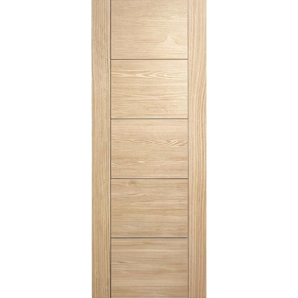 Product horizontal oak five-panel V-groove unfinished internal door