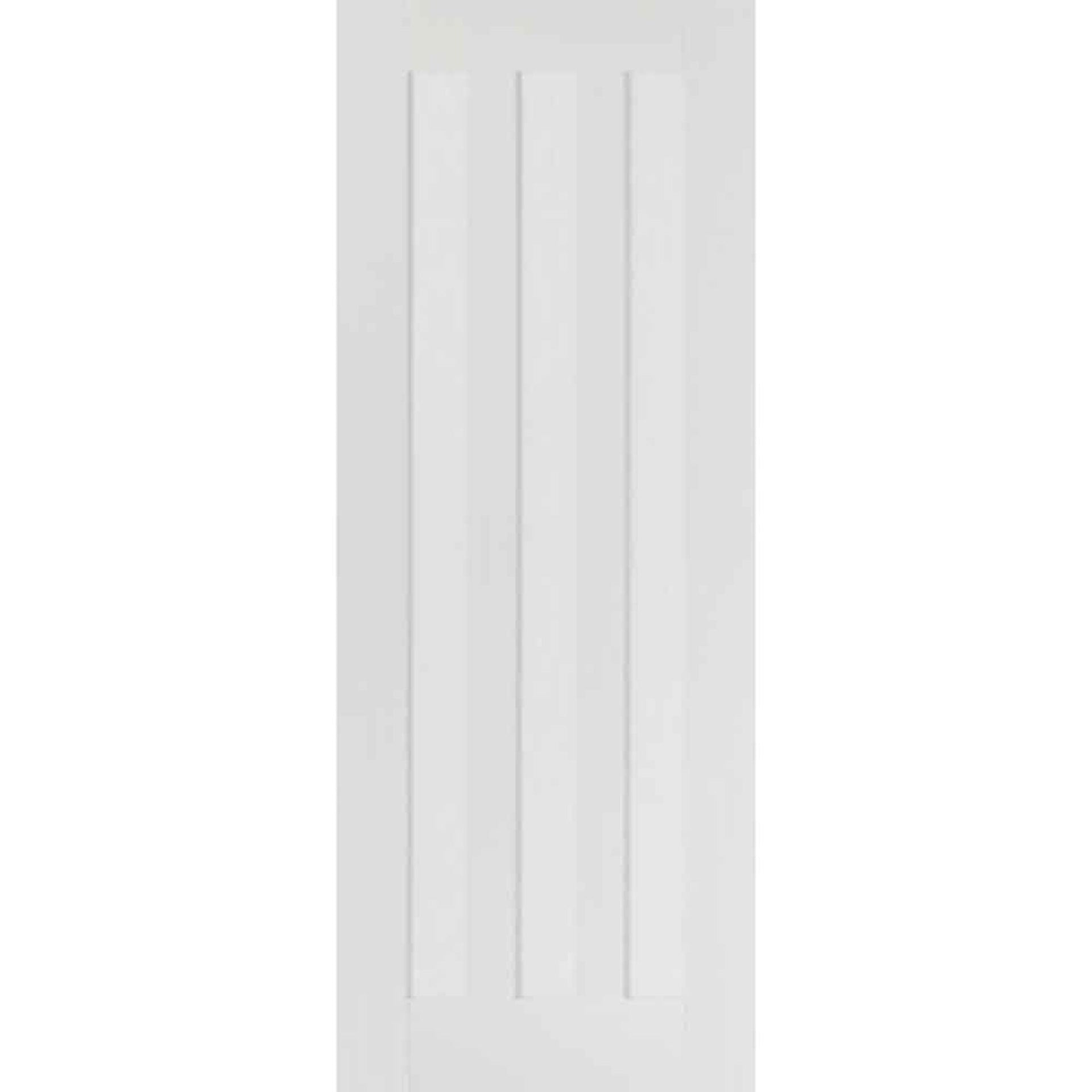 Idaho 3 Panel White Primed FD30 Fire Door - Main Product Image