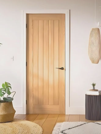 Graphic internal oak doors desktop banner with timber doors