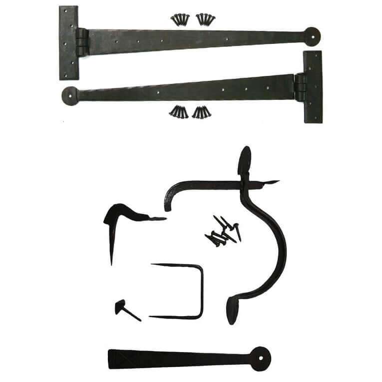 Product internal door ironmongery value pack with hinges, latch and handle hardware
