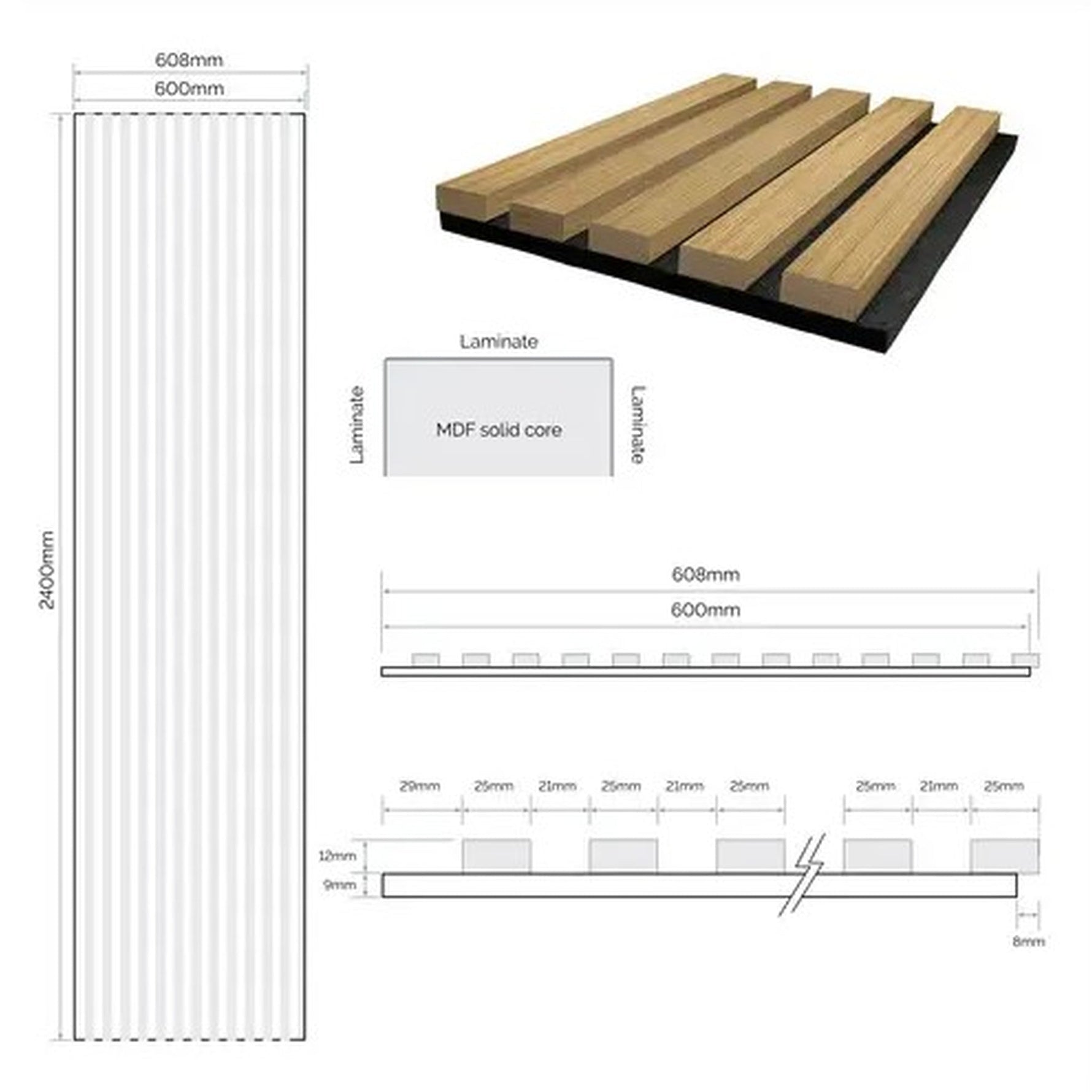 JB Kind Oak Laminate Acoustic Wall Panel - Lifestyle Image 4