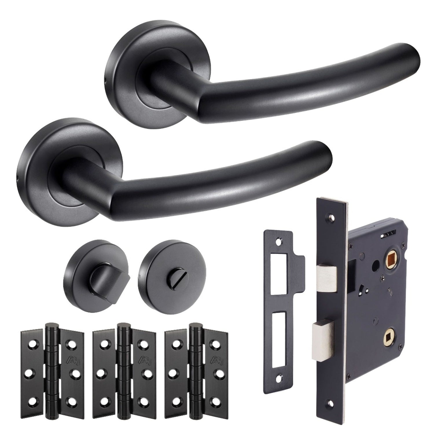 JB Kind Raven Black Privacy Latch Pack - Main Product Image