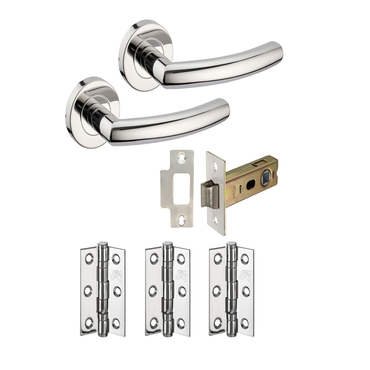 JB Kind Raven Polished Stainless Steel Standard Latch Pack - Main Product Image