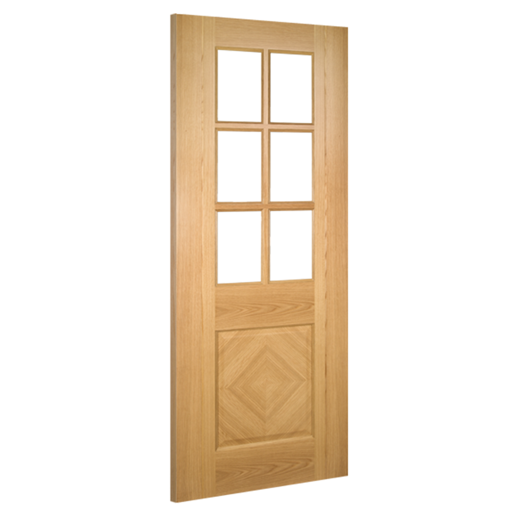Kensington Prefinished Glazed Oak Door