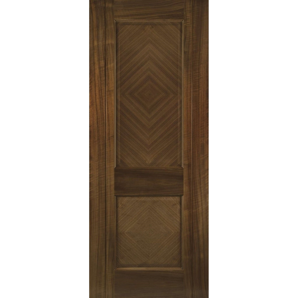 Product Kensington prefinished walnut fire door on white background