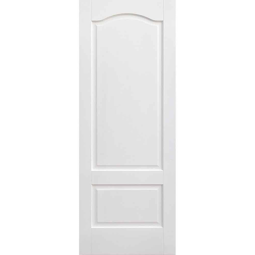 Product Kent two-panel white primed internal door with arched top panel