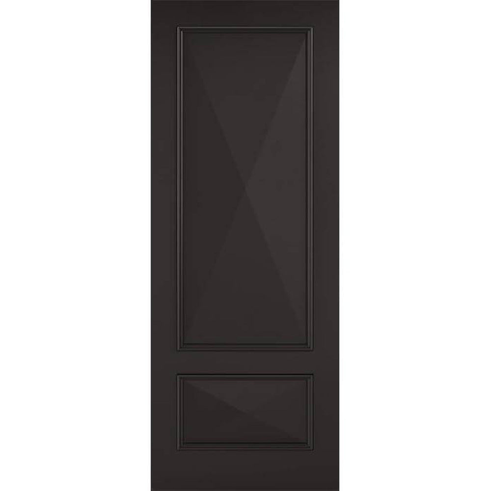 Product Knightsbridge black primed internal door with classic panel design