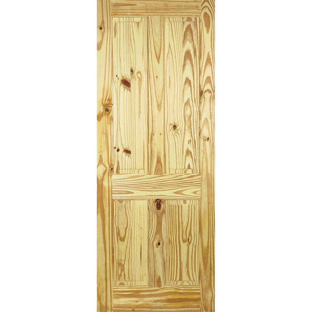 Product knotty pine four-panel internal door