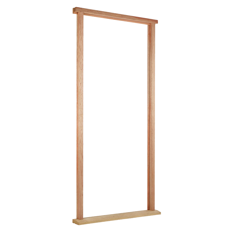 Hardwood external door frame and cill