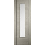 Ladder Light Grey Prefinished Laminate Glazed Door - Main Product Image