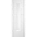 Ladder White Prefinished Laminate Glazed Door - Main Product Image