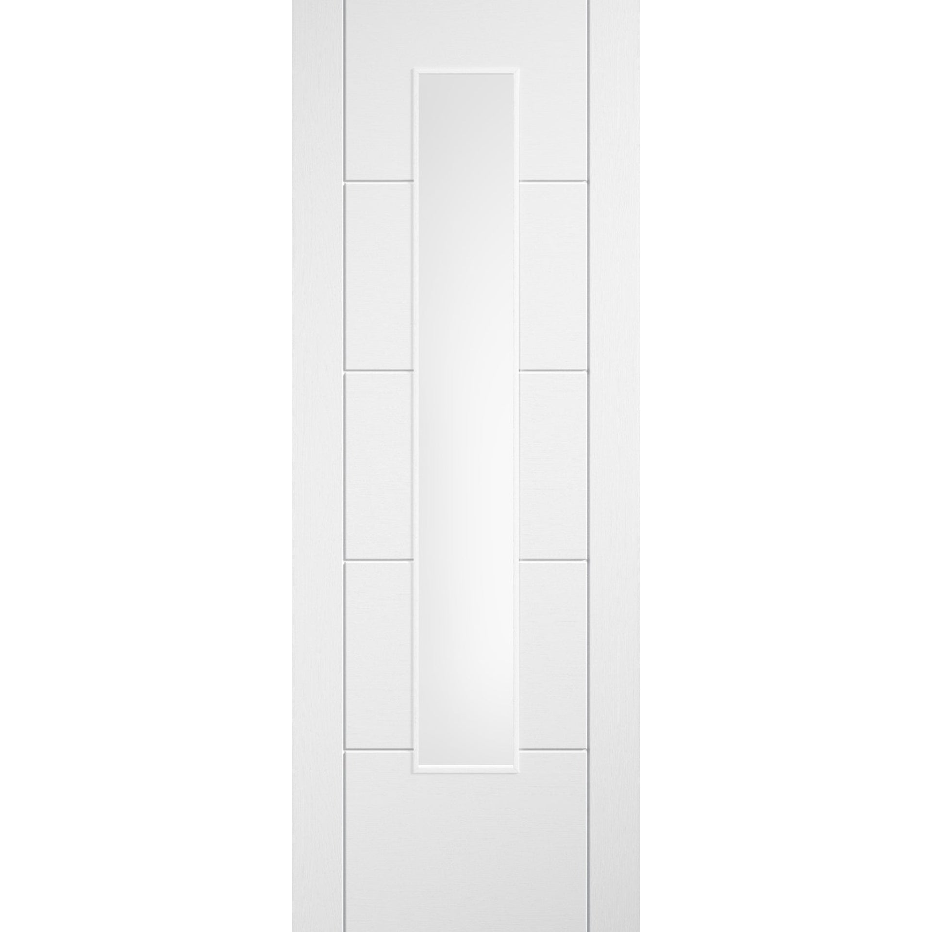 Ladder White Prefinished Laminate Glazed Door - Main Product Image