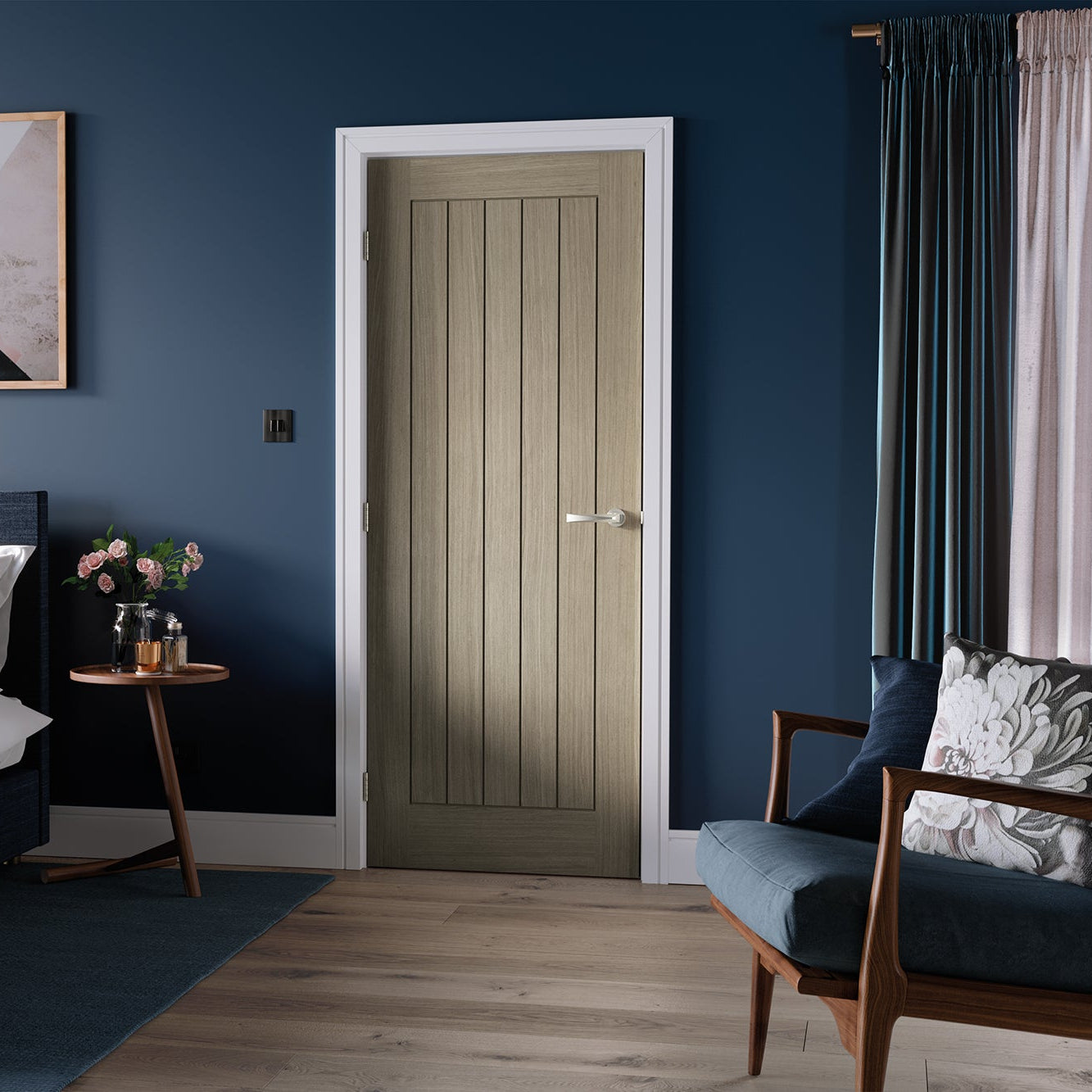 Belize Prefinished Light Grey Internal Door