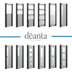 Light Grey Flush Dark Grey Edges Prefinished Internal FD30 Fire Door - Lifestyle Image 3