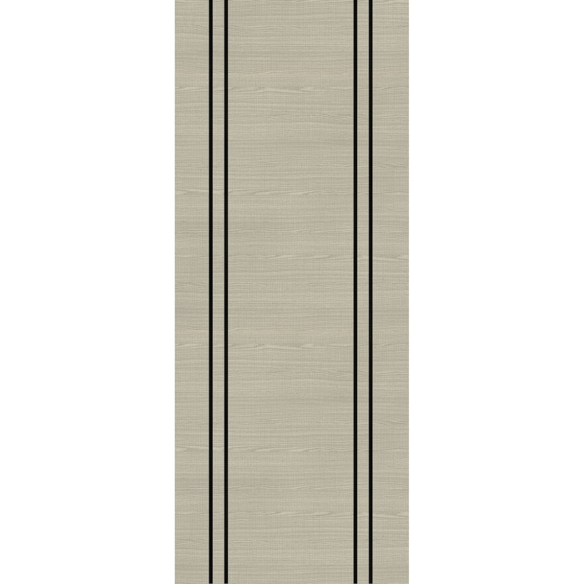 Light Grey Flush Vertical Inlay Prefinished Internal Door - Main Product Image
