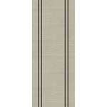 Light Grey Flush Vertical Inlay Prefinished Internal Door - Main Product Image