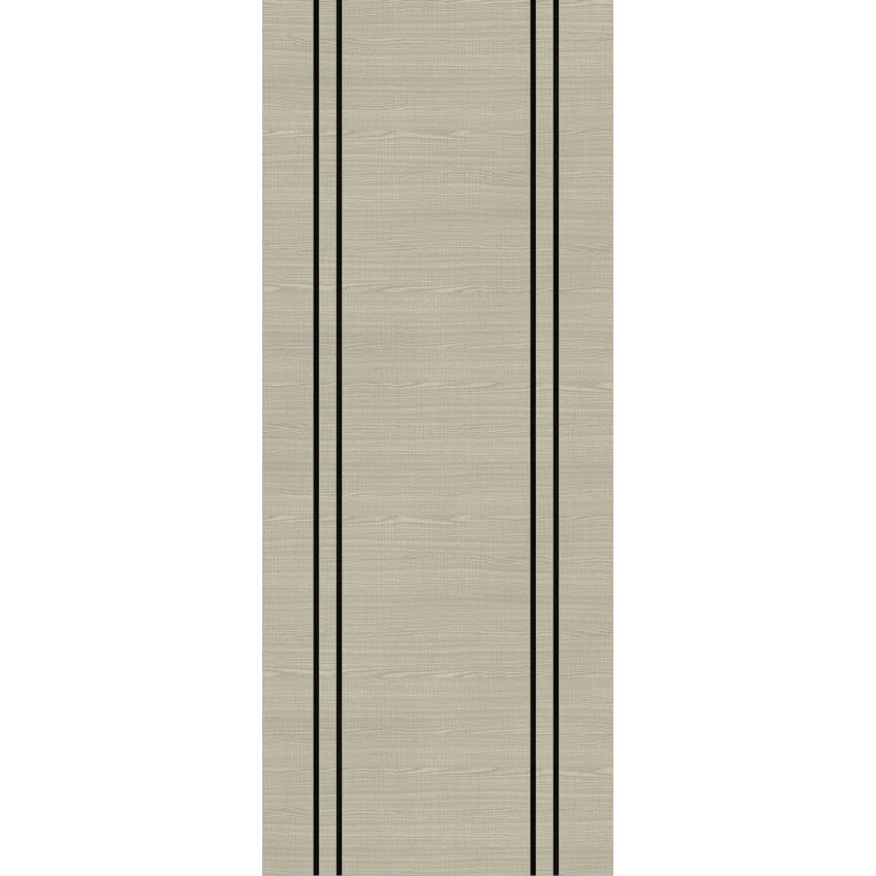 Light Grey Flush Vertical Inlay Prefinished Internal Door - Main Product Image